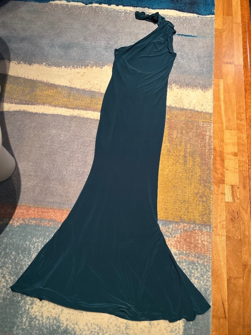 Club L London evening wear emerald deep green dress, US 4